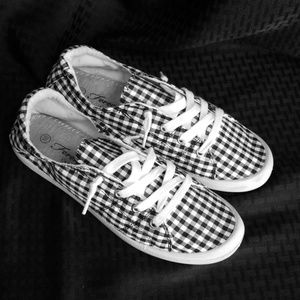 Forever Comfort Gingham Slip On Sneakers